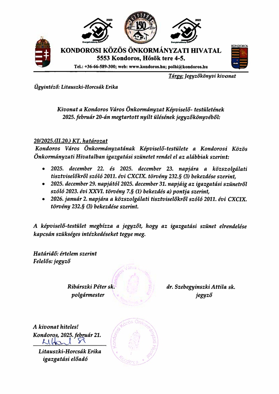 igazgatasiszunetkondoros